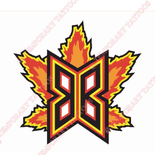 Bakersfield Blaze Customize Temporary Tattoos Stickers NO.7648